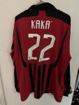 AC Milan Adidas Long Sleeve Kaka Jersey 2XL