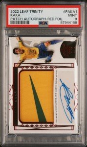 Kaka 2022 Leaf Trinity Auto Match Worn Jersey