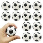 Mini Soccer Stress Balls - 12 Pack for Fun