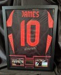 James Rodriguez Signed #10 Framed Soccer Jersey