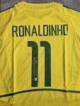 Ronaldinho Signed Brazil Home Jersey #11