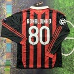 Ronaldinho AC Milan Long Sleeve Retro Jersey