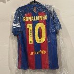 Ronaldinho Autographed Barcelona FC Jersey - Large