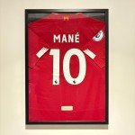 Framed Sadio Mané Liverpool Jersey Display