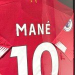 Framed Sadio Mané Liverpool Jersey Display