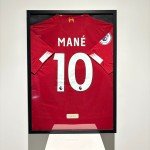 Framed Sadio Mané Liverpool Jersey Display