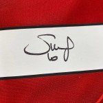 Framed Sadio Mane Autographed Liverpool Jersey