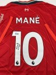 Sadio Mane Autographed Liverpool FC Jersey