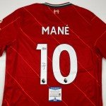 Signed Sadio Mane Liverpool Red Soccer Jersey