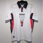 England David Beckham 1998 Retro Men's Jersey