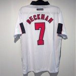 England David Beckham 1998 Retro Men's Jersey