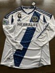 David Beckham Adidas Long Sleeve Jersey - LA Galaxy