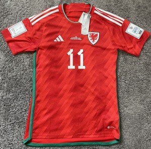 Wales Adidas 2022 Gareth Bale Home Jersey