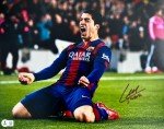 Luis Suarez Autographed Barcelona Soccer Photo 11x14