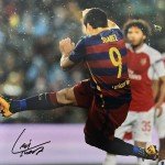 Luis Suarez Signed Barcelona Soccer Photo - 11x14