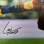 Luis Suarez Signed Barcelona Soccer Photo - 11x14