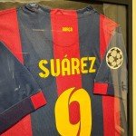 Framed Barcelona Luis Suárez Jersey Display