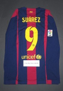Luis Suarez Barcelona Long Sleeve Jersey 2014-2015