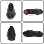 Unitysow Men’s Firm Ground Soccer Cleats, Black