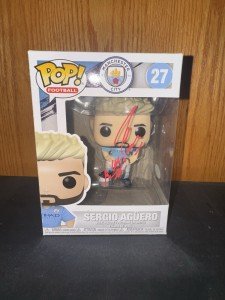 Sergio Agüero Autographed Funko Pop Figure