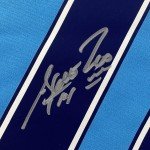 Signed Sergio Aguero Manchester City Blue Jersey