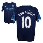 Sergio Aguero Manchester City Signed Jersey #10