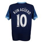Sergio Aguero Manchester City Signed Jersey #10
