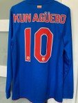 Sergio Agüero 2010-2011 Atletico Madrid Away Shirt