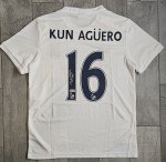 Sergio Aguero Signed Manchester City Jersey
