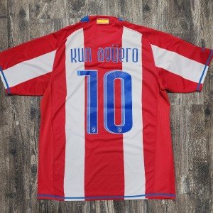 2008 Nike Atletico Madrid Home Jersey - Agüero