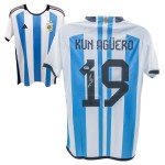 Sergio Aguero Signed Argentina Home Jersey #19