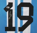 Sergio Aguero Signed Argentina Home Jersey #19