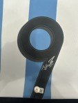 Sergio Aguero Signed Blue Manchester Soccer Jersey