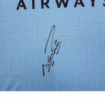 Framed Signed Sergio Aguero Man City Jersey