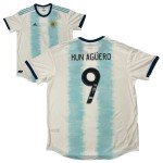Sergio Aguero Autographed Argentina Soccer Jersey #9