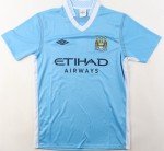 Sergio Aguero Autographed Manchester City Jersey