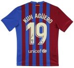 Authentic Sergio Aguero Signed Barcelona Nike Jersey