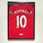 Framed Wayne Rooney Manchester United Jersey