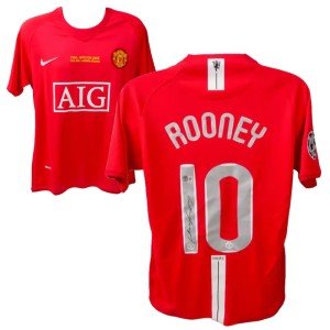 Wayne Rooney Signed Manchester United Jersey, UCL Final