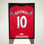 Framed Wayne Rooney Manchester United Jersey