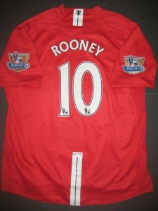 Wayne Rooney 2007-2009 Manchester United Jersey