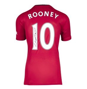 Wayne Rooney Signed Manchester United Home Jersey