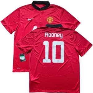 2013/14 Manchester United Home Jersey #10 Rooney XL