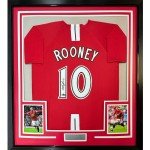 Wayne Rooney Signed Manchester United Jersey Framed Art