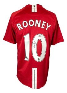 Wayne Rooney Signed 2007 Nike Soccer Jersey