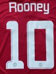 2013/14 Manchester United Home Jersey #10 Rooney XL