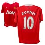 Wayne Rooney Autographed Manchester United Jersey #10