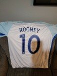 Wayne Rooney Signed England Soccer Jersey