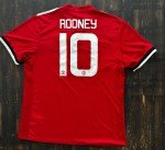 Wayne Rooney 2017/18 Adidas Home Jersey