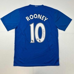 Wayne Rooney Signed Manchester United Blue Jersey